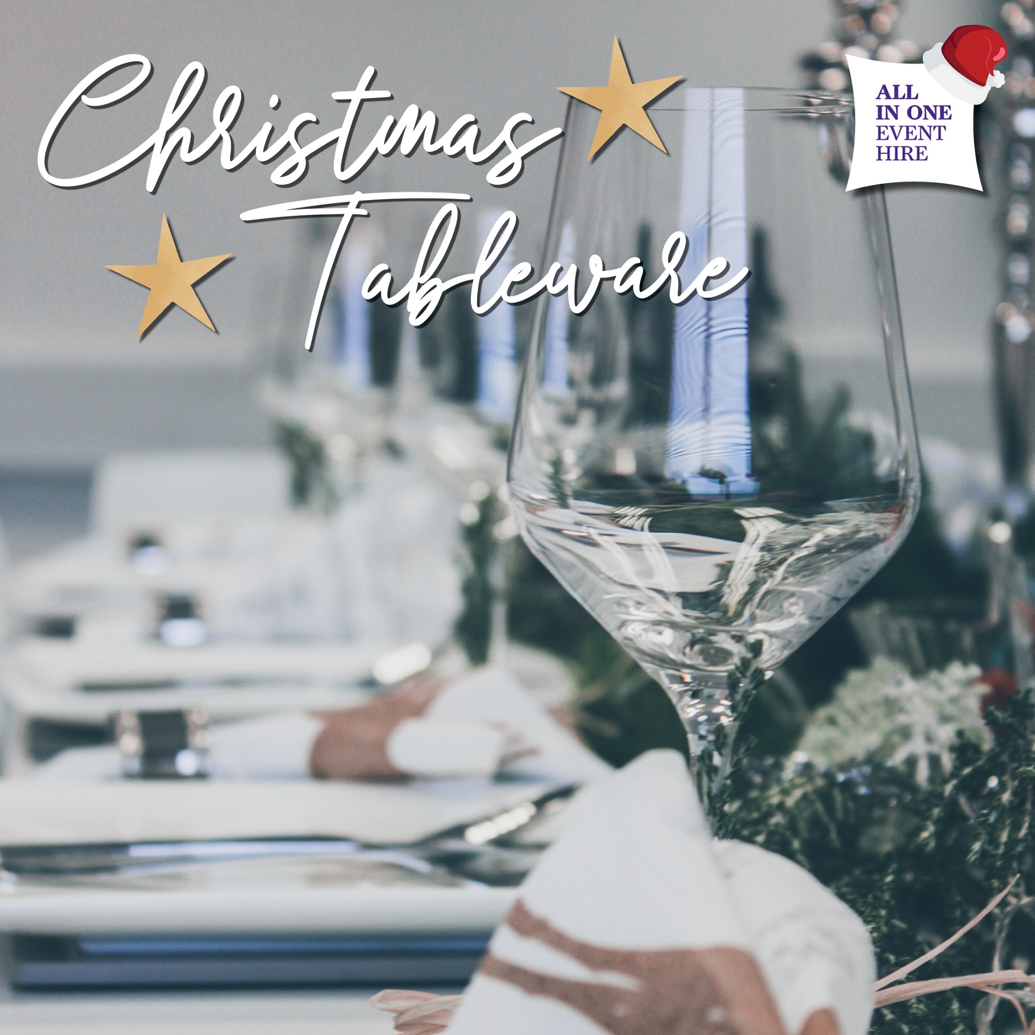 Christmas Tableware | All in One Event Hire